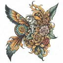 anxiety mental health tattoo design idea