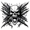 dangerous worrior tattoo design idea