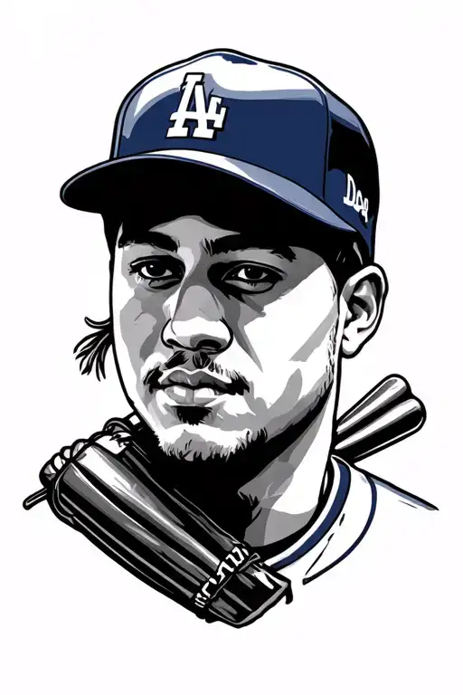 At Dodgers tattoo design idea