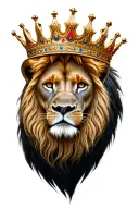 Lion King crown tattoo design idea