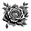 Nipple tattoo design idea