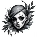 Nipple tattoo design idea