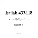 Isaiah 43:18 tattoo design idea