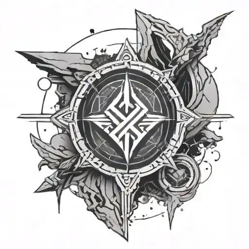 Destiny 2 Titan logo tattoo design idea