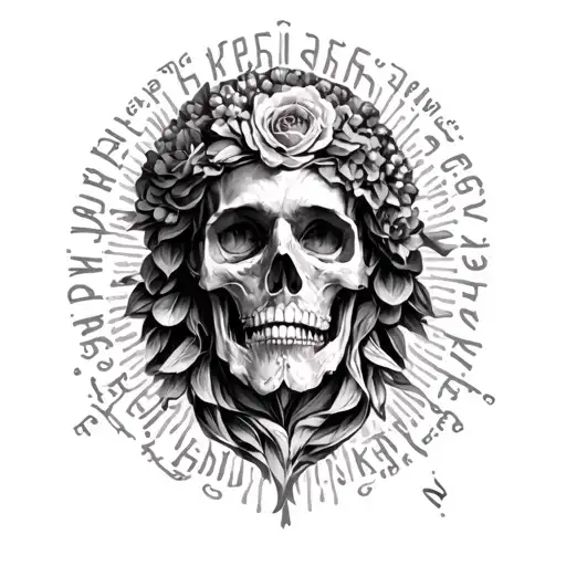 In Latin Words tattoo design idea