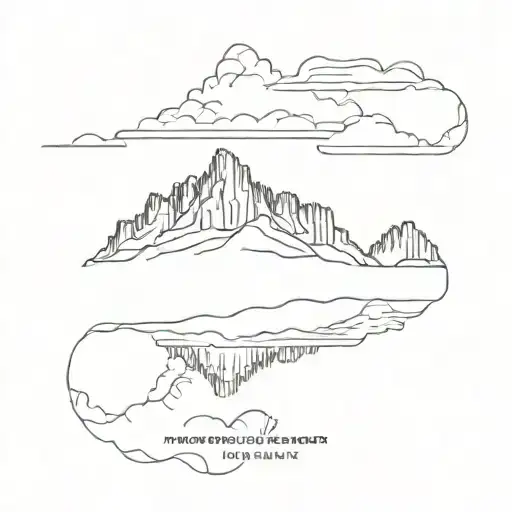 table Mountain tattoo design idea