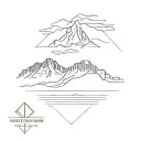 table Mountain tattoo design idea