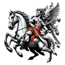 St George tattoo design idea
