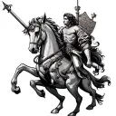 St George tattoo design idea