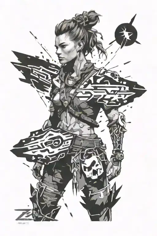 horizon zero dawn tattoo design idea