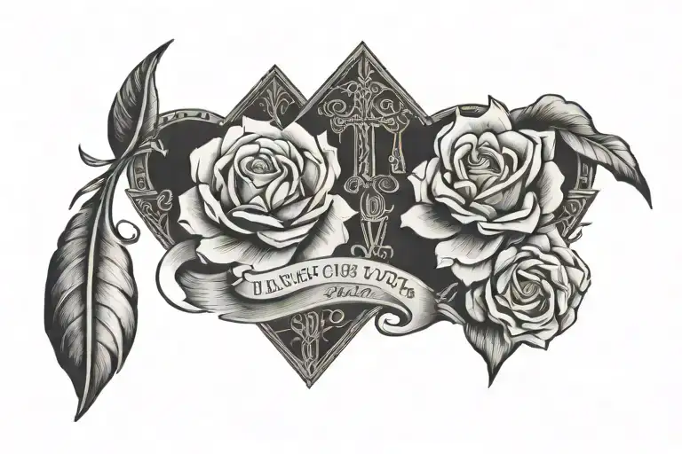 Isaiah 40:31 bible verse tattoo design idea