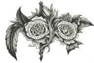 Isaiah 40:31 bible verse tattoo design idea