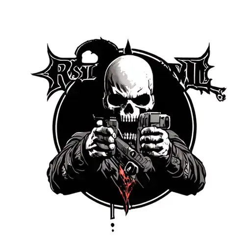 resident evil 4 tattoo design idea