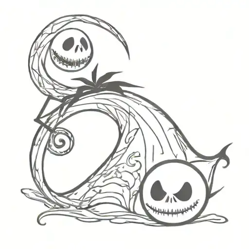 The Nightmare Before Christmas tattoo design idea