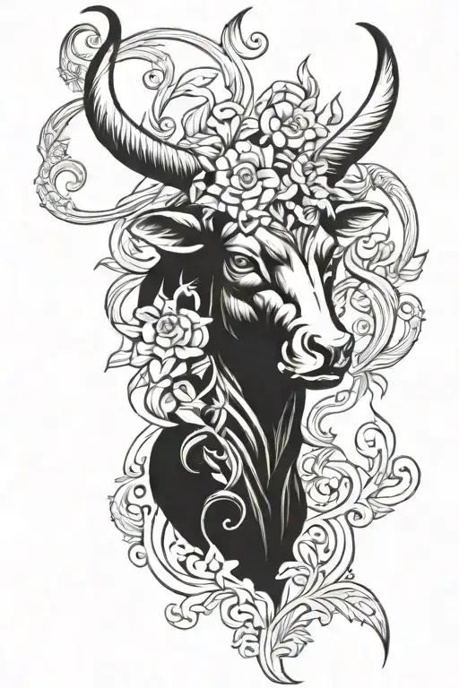Hazel, Max, Taurus, Aquarius tattoo design idea