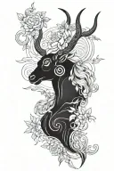 Hazel, Max, Taurus, Aquarius tattoo design idea
