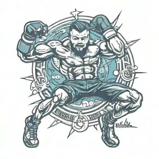 dubrovnik pula kickboxing tattoo design idea