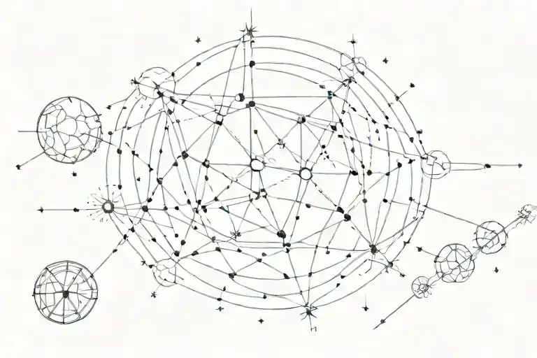 big dipper constellation tattoo design idea