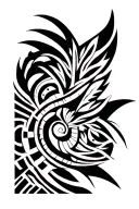 maoi polynesia arm shoulder tattoo design idea
