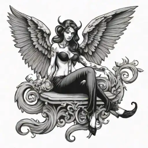 lilith full body tattoo design idea