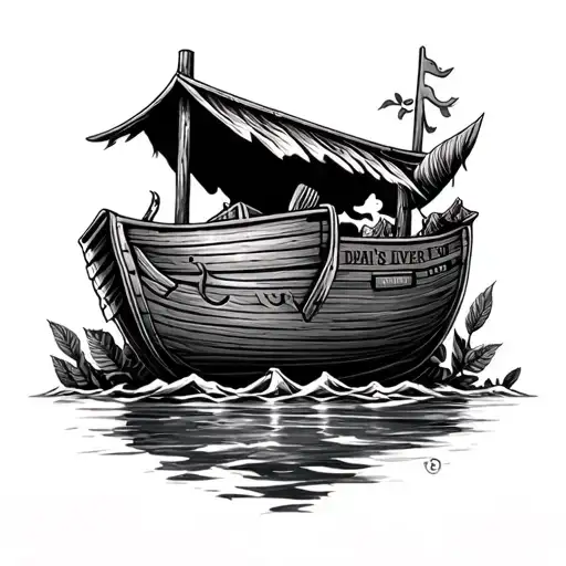 Noah's ark gift live every day tattoo design idea