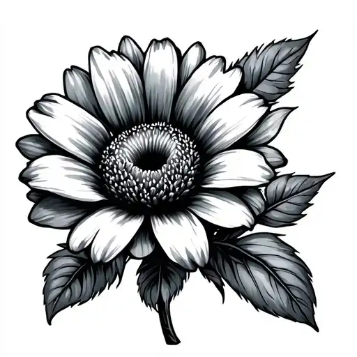 September And August Birth Flower tattoo design idea