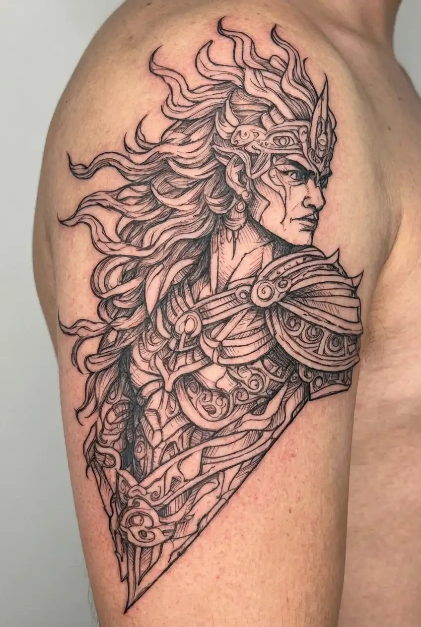 karna mahabharat warrior karna forearm tattoo design idea