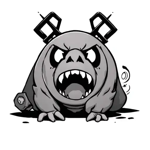 Binding Of Isaac tattoo design idea