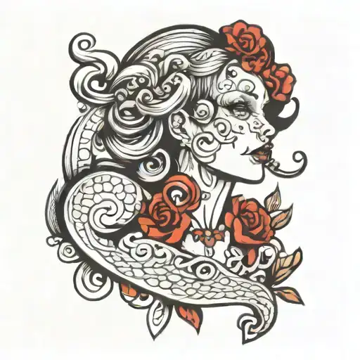 "SLUT" tattoo design idea