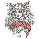 "SLUT" tattoo design idea