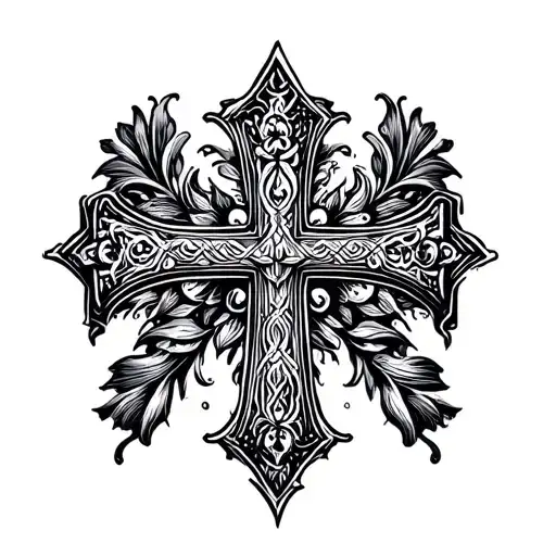 cross armband tattoo tattoo design idea