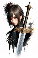 Sword art online tattoo design idea