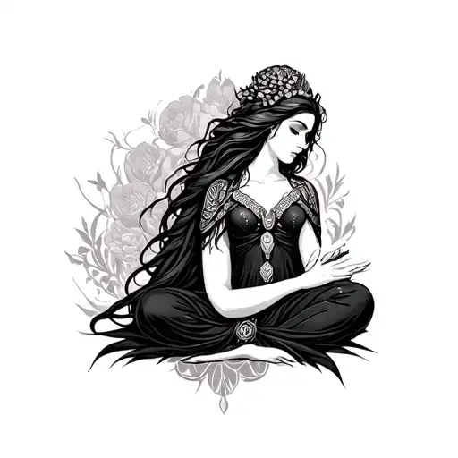 Cancer Goddess tattoo design idea