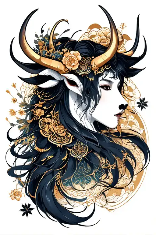 combined zodiac signs Virgo,taurus, pidces,Gemini tattoo design idea