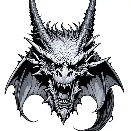 Gothic Gargoyle tattoo design idea