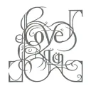 ambigram tattoo featuri g the words love pain tattoo design idea