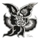 memory mom tribute tattoo design idea