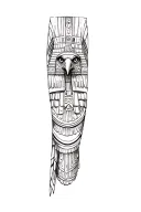 an egyptian eagle tattoo design idea