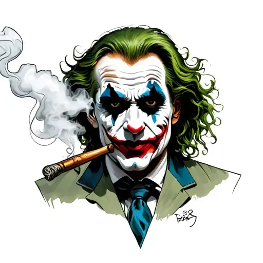 91+ Joker Smoking Tattoo Ideas in 2026