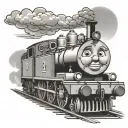 Thomas the tank  tattoo design idea