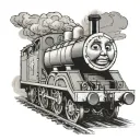 Thomas the tank  tattoo design idea