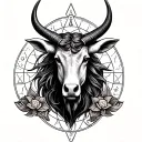 Taurus Libra tattoo design idea