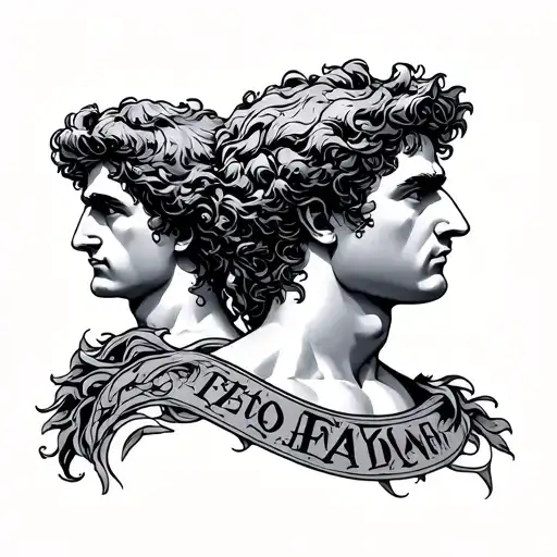 Castor And Pollux tattoo design idea