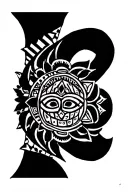 Aztec tattoo design idea