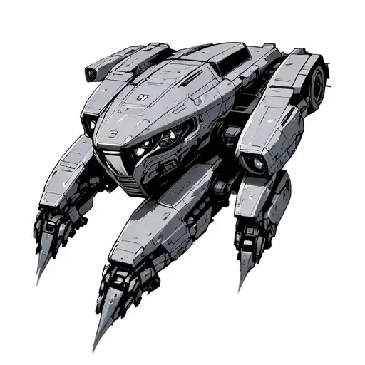 Halo Covenant cruiser tattoo design idea