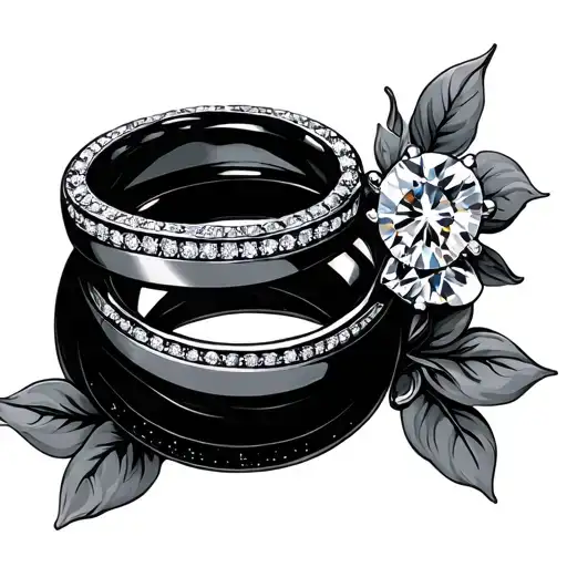25 june 2016 wedding rings tattoo design idea