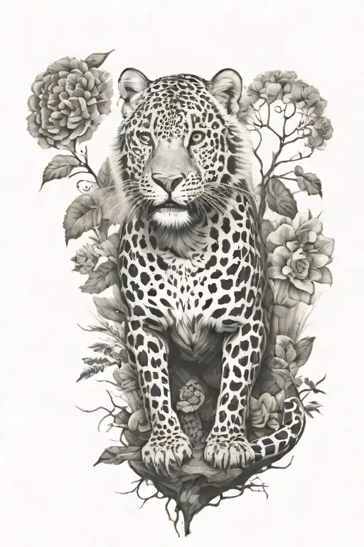 full arm sleeve tattoo, animals tattoo design idea