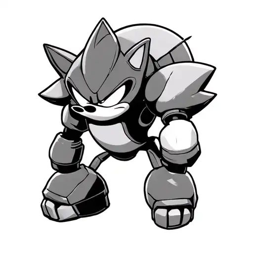 shadow knuckles & tails with dr robotnik tattoo design idea