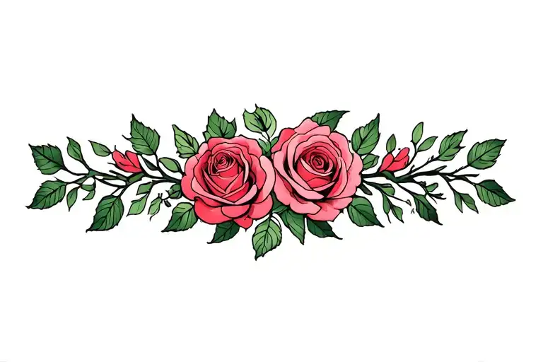 roses tattoo design idea