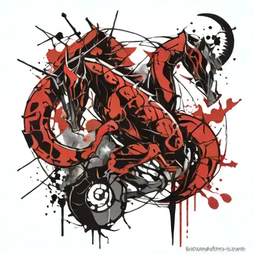 Sagittarius Scorpio and Cancer tattoo design idea